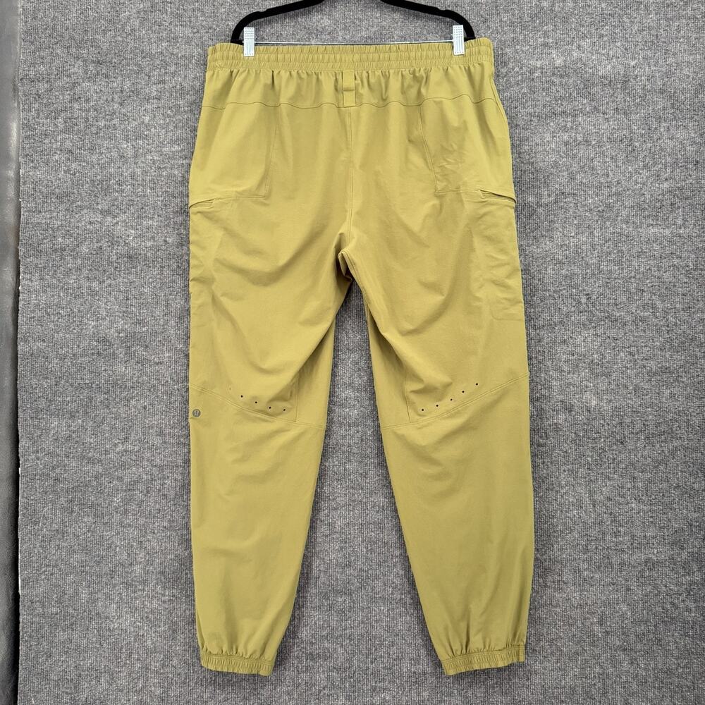Lululemon Mens Cargo Jogger Pants Size XXL Green Drawstring Waist Athletic Tech - Picture 4 of 12